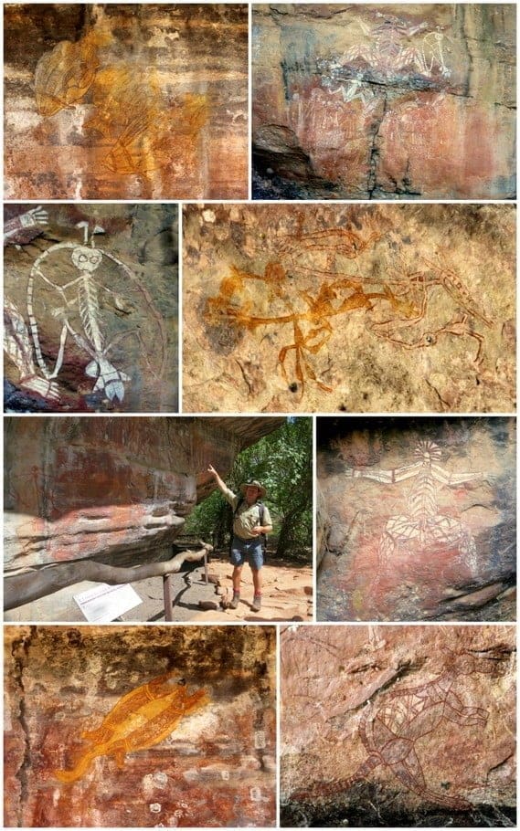 aboriginal rock art collage